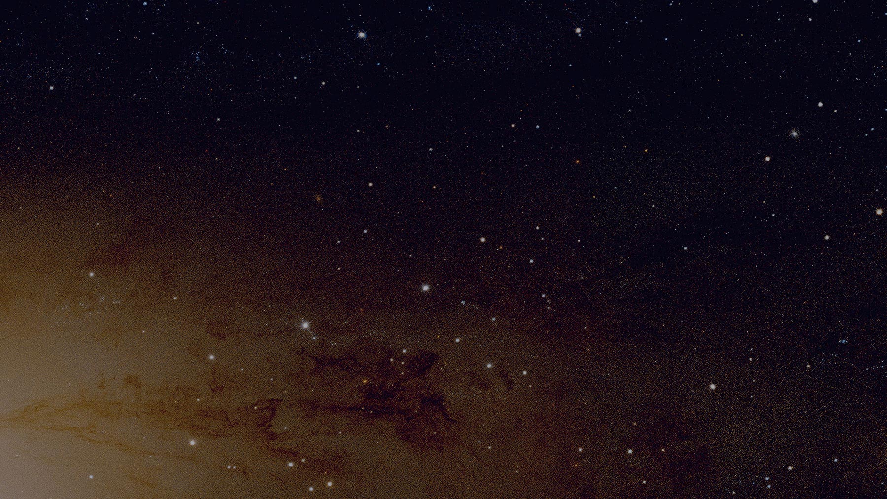 Background image of the night sky with glowing stars.